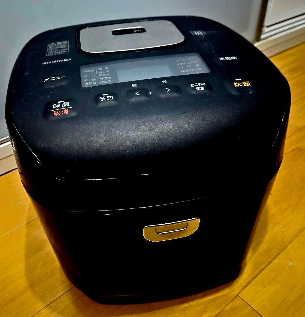 IRIS OHYAMA 炊飯器 ブラック　10合炊き　中古