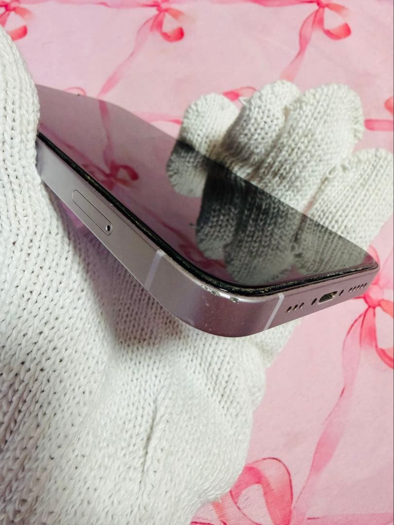 【美品】iPhone14 256GB パープル 海外版（シャッター音なし）