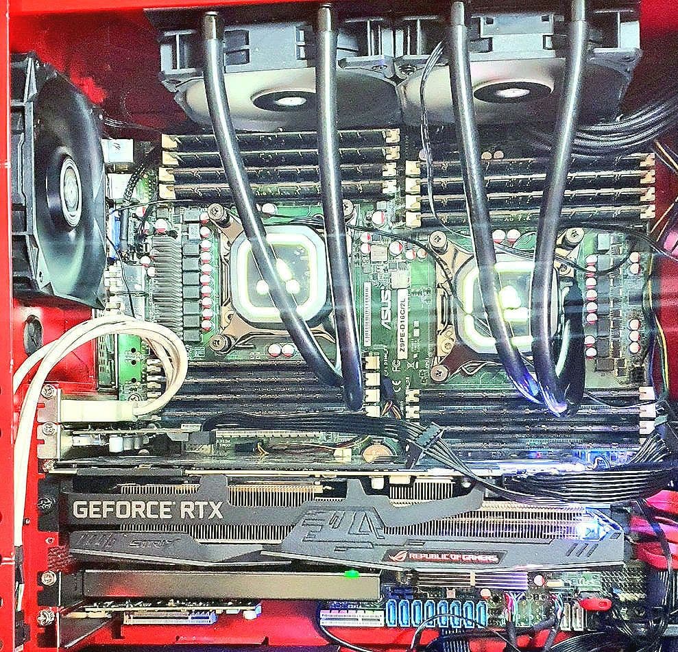 【ジャンク】ASUS Z9PE-D16C/2L cpu2個&メモリ16枚セット