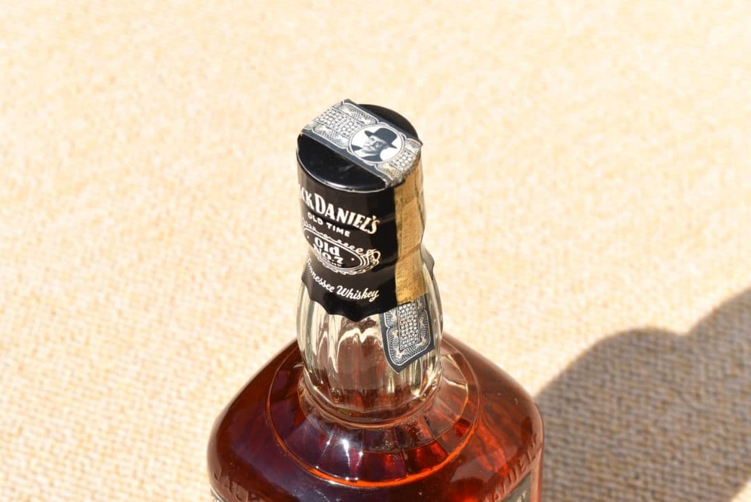 希少！■ ジャックダニエル 旧ボトル 青紙封印 700ml 45％ 瓶底79 ■