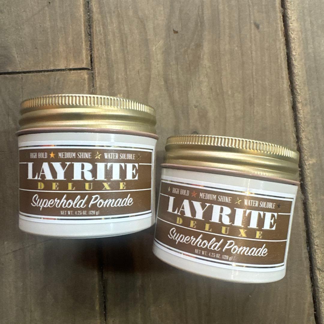LAYRITE Superhold Pomade 120グラム2個セット