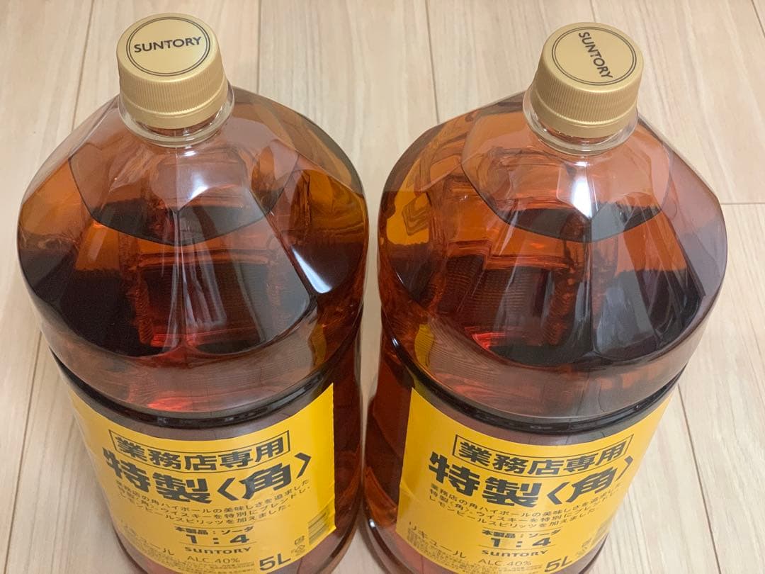 【最短当日発送】新品未開封 サントリー 角 特製 業務用ウイスキー 5L 2本
