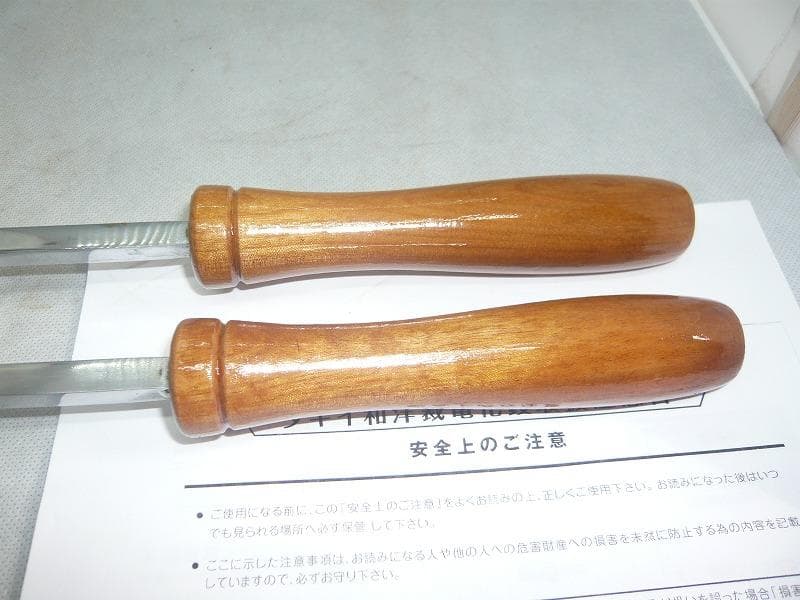 タキイ　和裁電化鏝　和裁コテ　和裁こて　ランプ付　タキイ製鏝２本セット