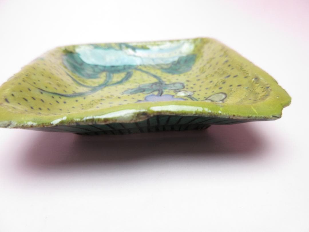 時代 豆皿 赤絵 青手 染付 3枚セット　71017