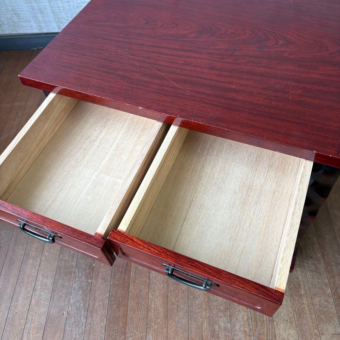 昭和レトロ 時代家具 小箪笥 収納棚 引き戸 引き出し 木製 キャビネット古家具