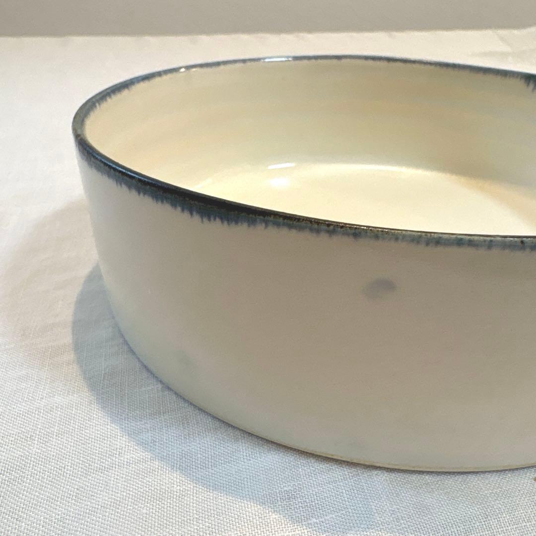 中里花子_ 器 深皿　未使用 Φ18cm× h5.5cm