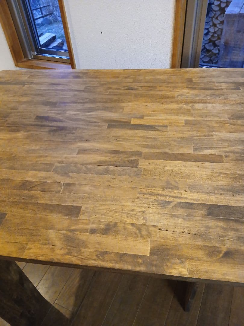 木製　ハンドメイド　オーダー　折りたたみテーブル　ワトコオイル