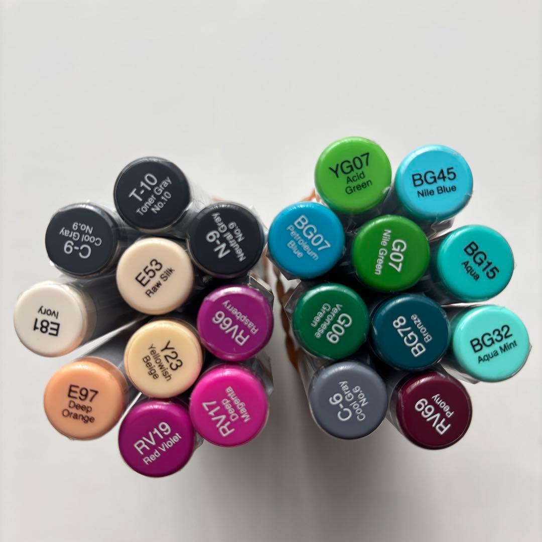 コピックインク-COPIC inkリフィル可能なマーカー インク20色セット