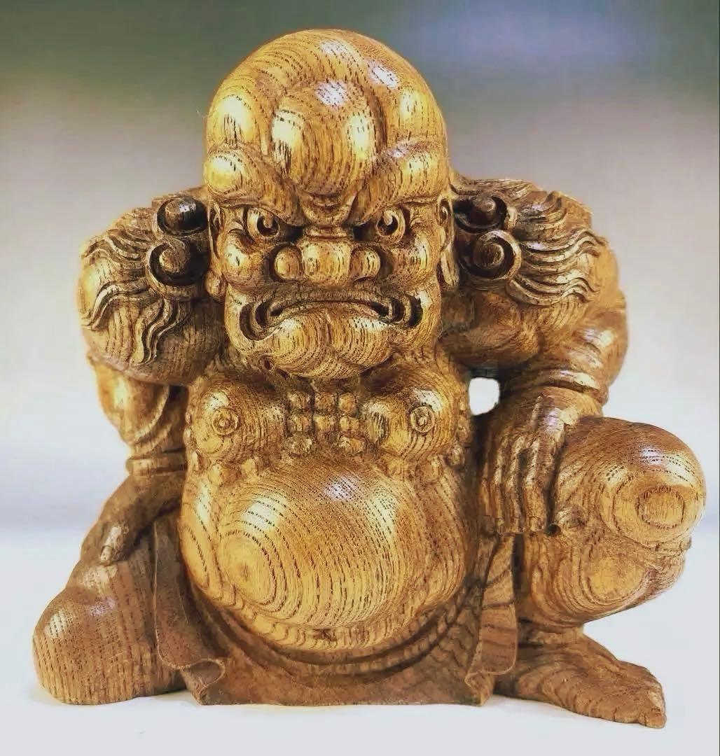 【木彫　力神(力人)】金剛力士　だんじり　宮彫　社寺彫刻　魔除け　北斎　祭礼
