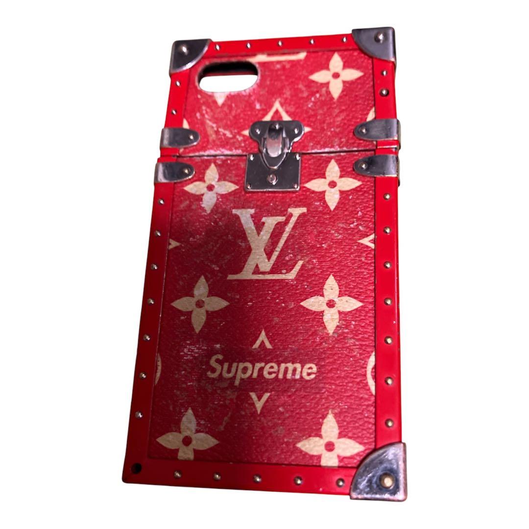 LouisVuittonSupremeシュプリームアイトランクiPhoneケース