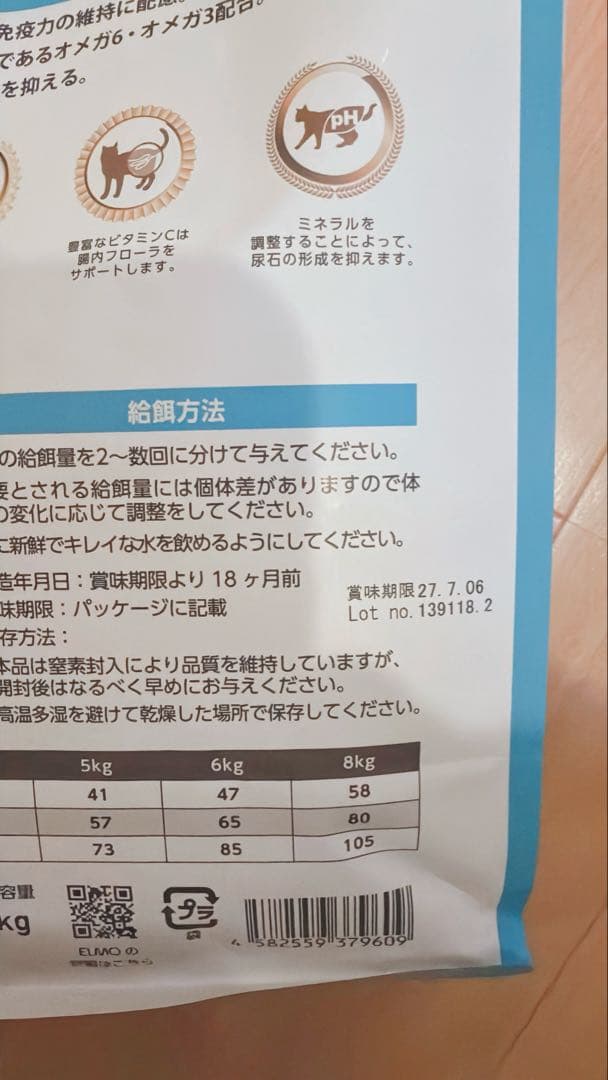 猫エルモ　ユリナリーケア2kg×3袋