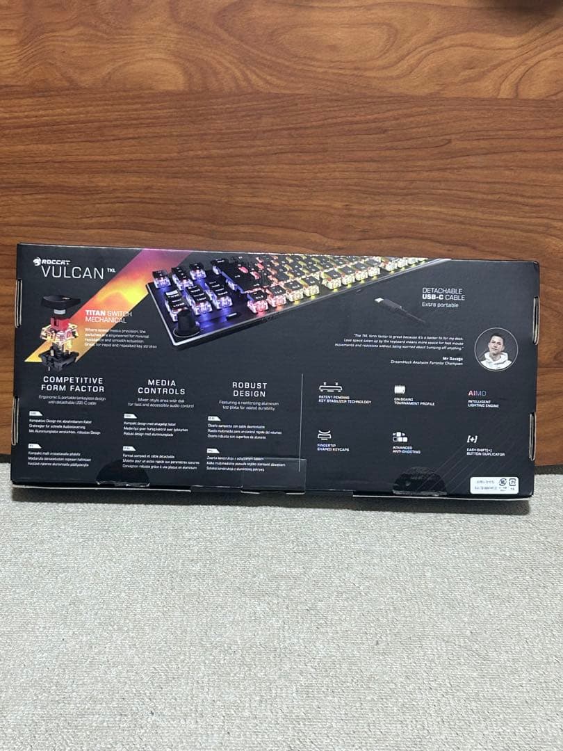 VULCAN キーボード　光る