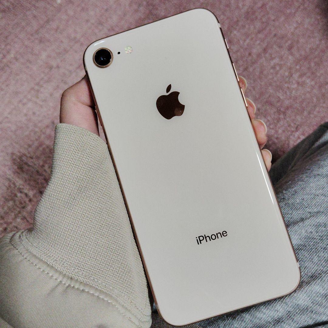 iPhone8 ゴールド 本体 バッテリー100%