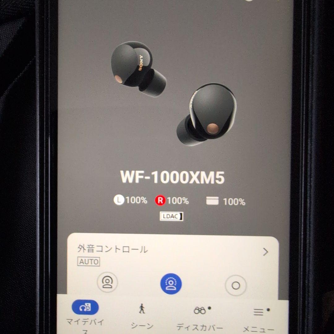 SONY WF-1000XM5 ワイヤレスイヤホン ブラック イヤホンケース付き