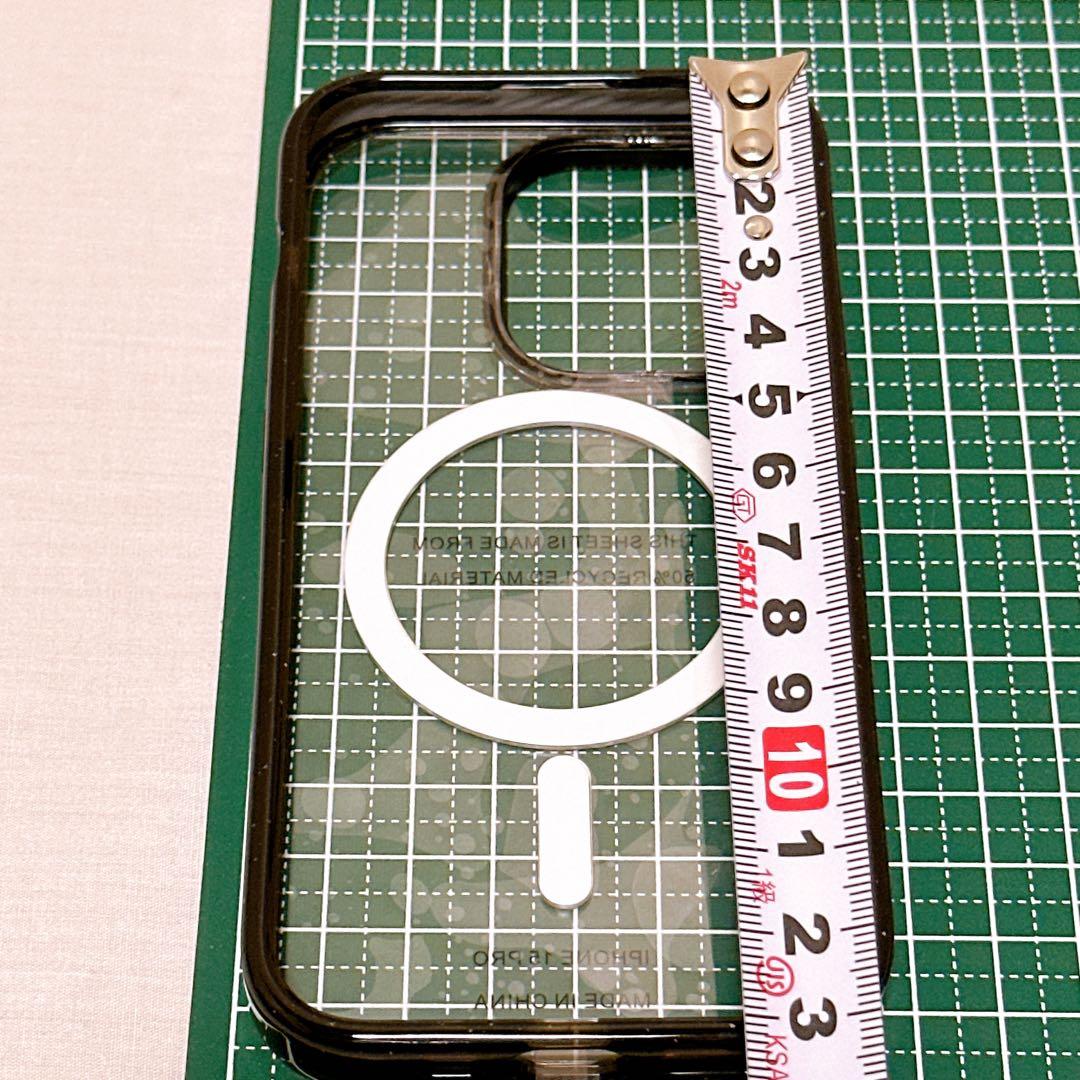 iPhone15Proスマホケース ブラック ケータイケース