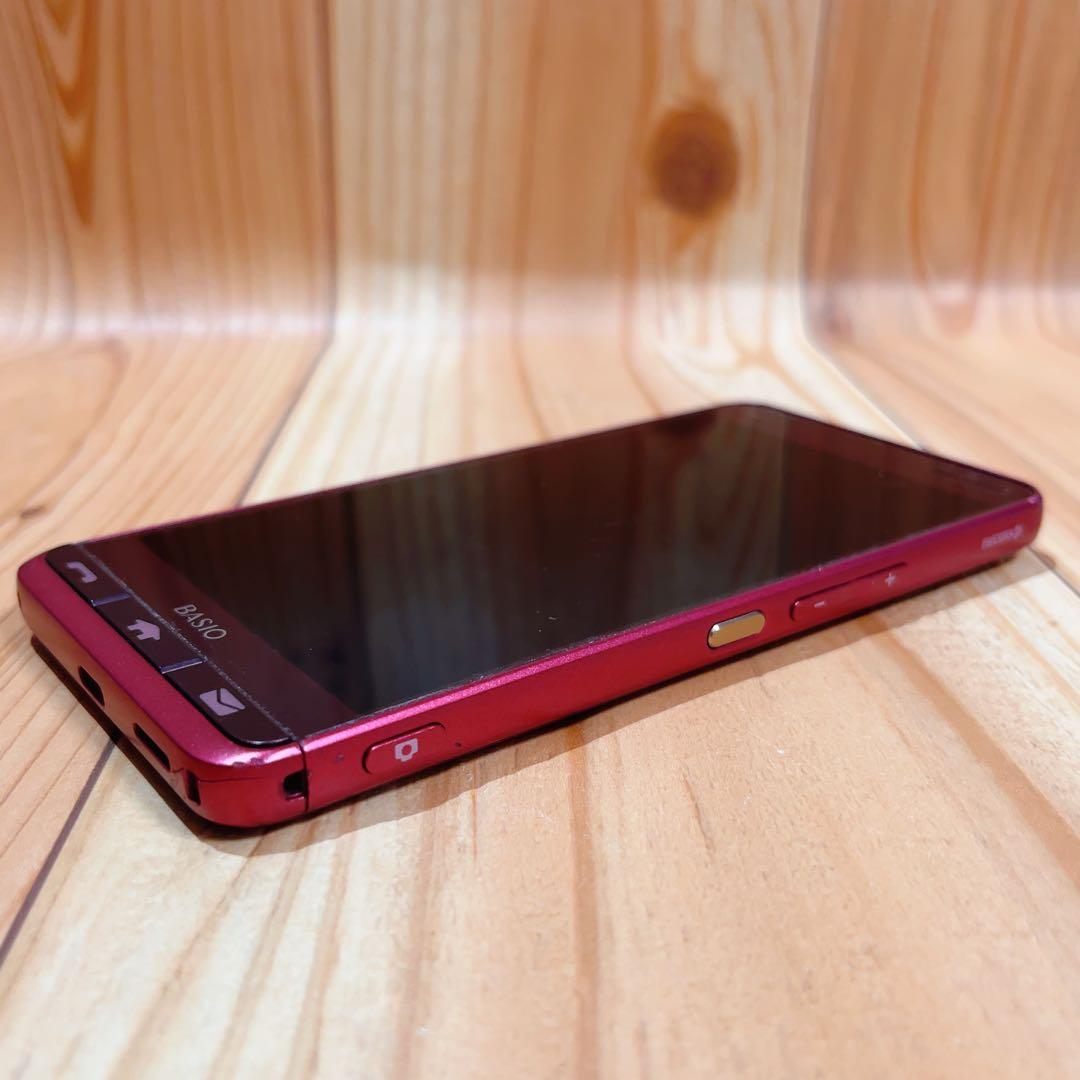 SIMフリー 本体 BASIO 3 KYV43 32 GB 154G3 レッド