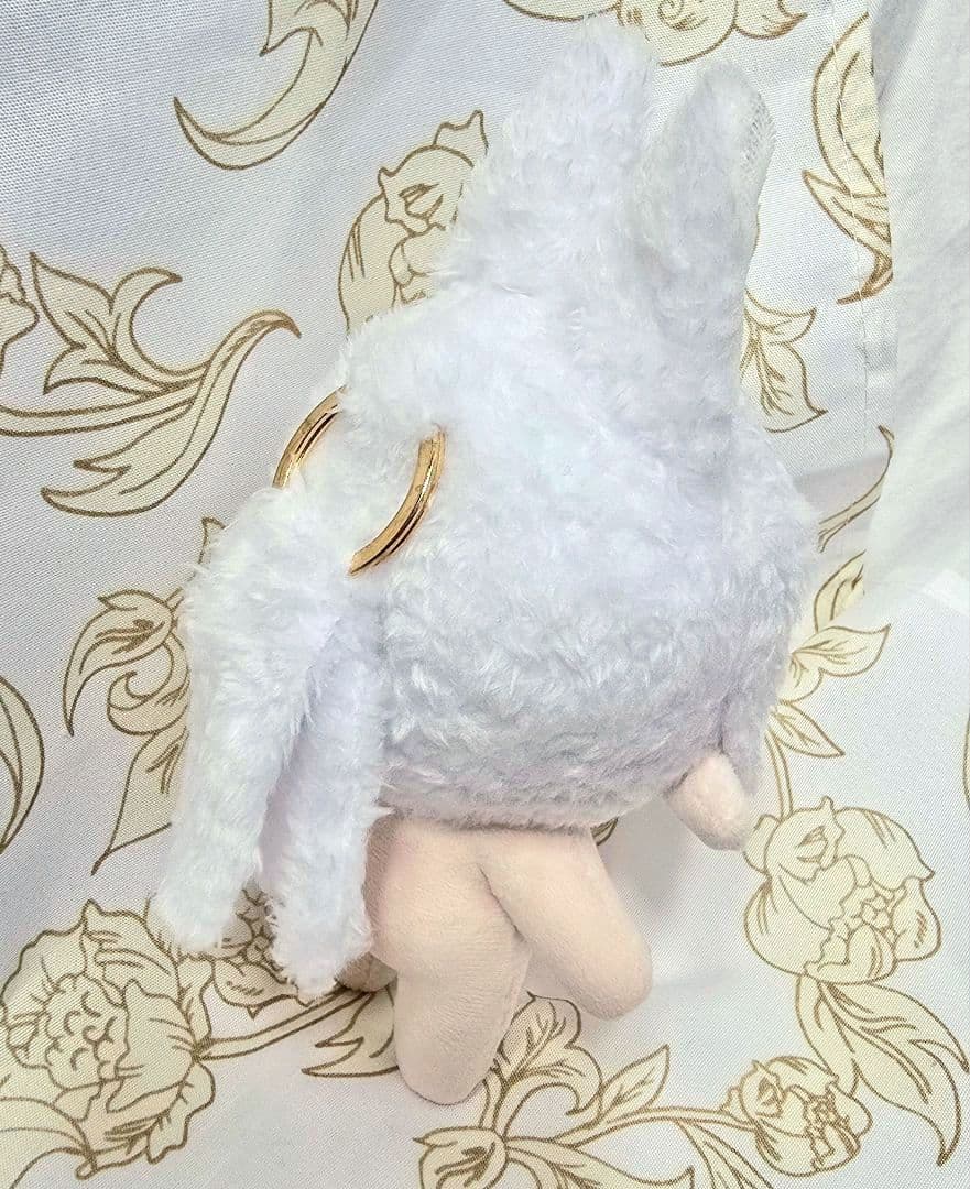 自作 無属性 ぬいぐるみ 骨入り 白狐くん 10cm ※難有り