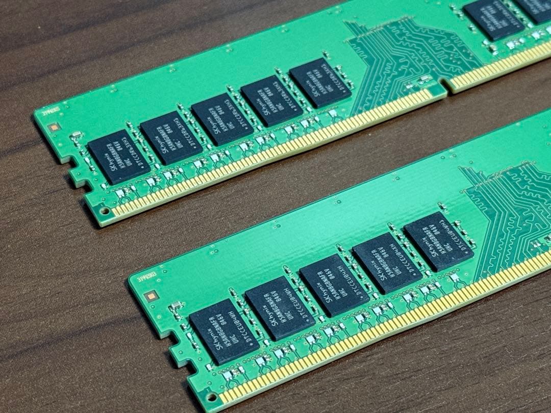 SK hynix 16GB (8GBx2) DDR4 メモリ PC4-2400