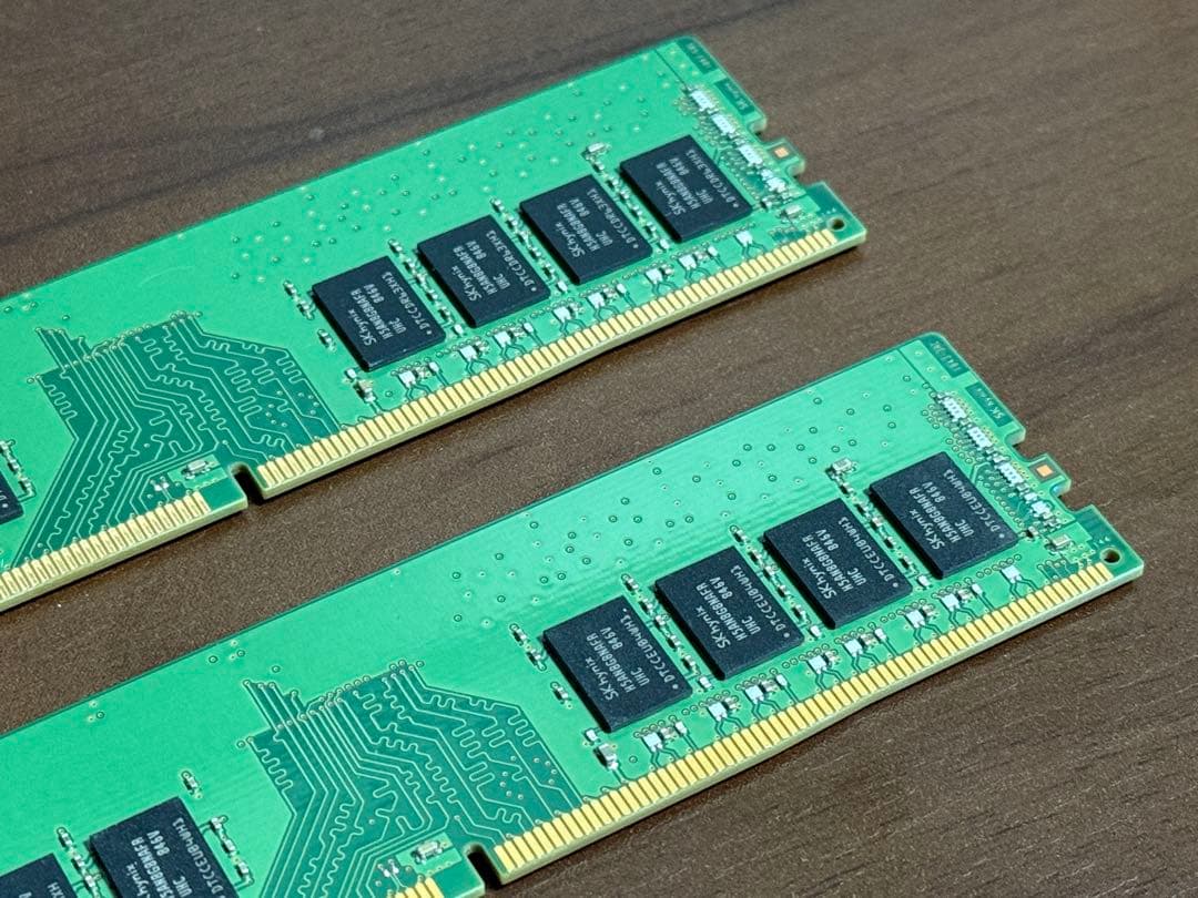 SK hynix 16GB (8GBx2) DDR4 メモリ PC4-2400