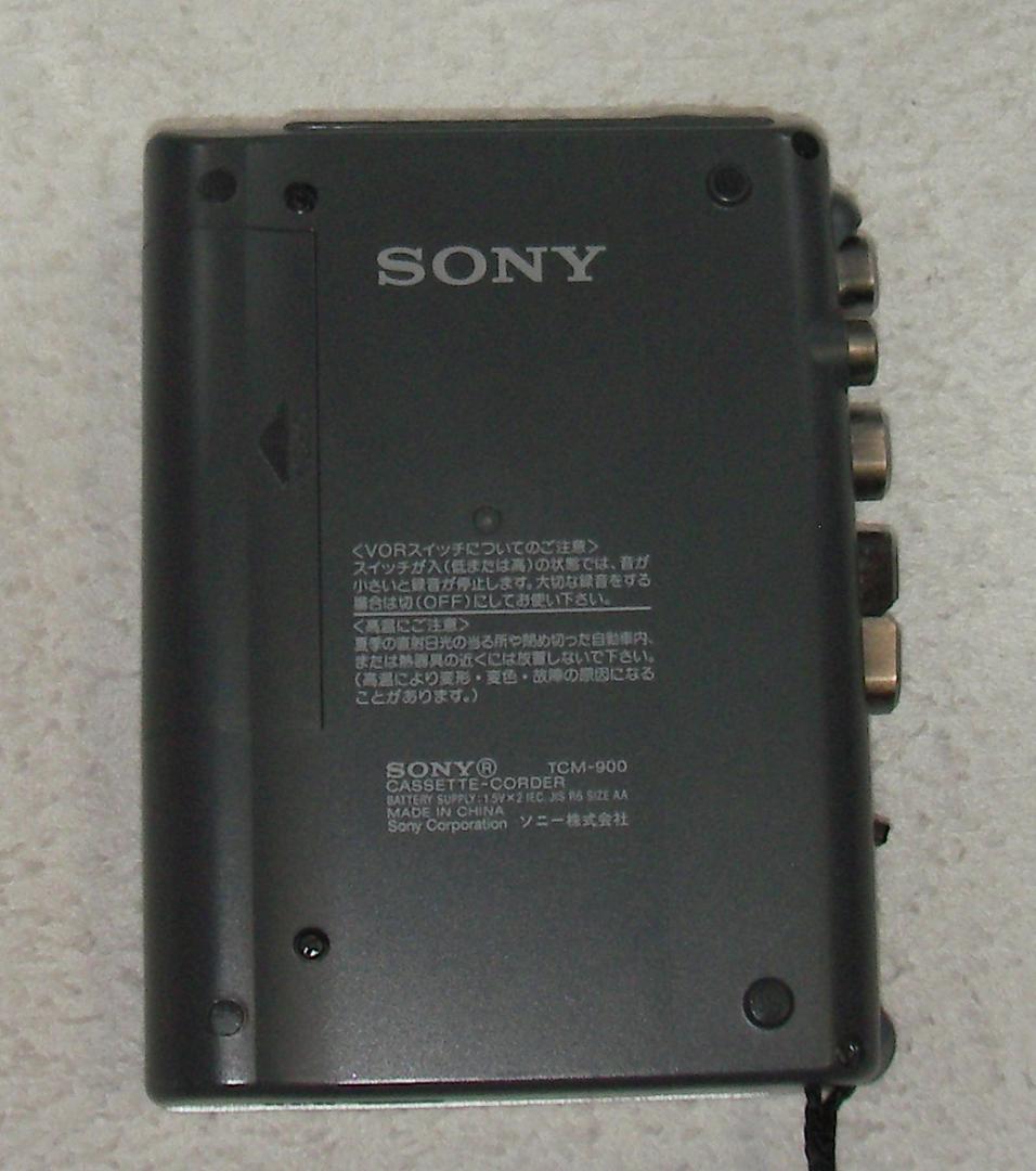 美品：Sony TCM-900 ソニー・最上位カセットテープレコーダー、付属品