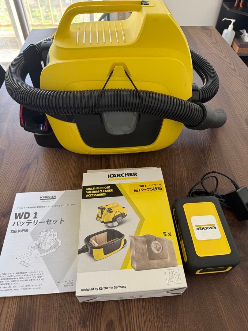 新品未使用箱なし　KARCHER WD 1 掃除機 ※付属品紙パック5枚組付
