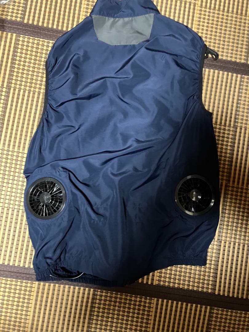 送料込で限界値　作業着空調服ジーベックファン／バッテリー付　LLネイビーほぼ新品