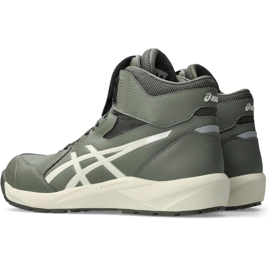 ASICS BOAシステム ハイカット安全靴 グリーン
