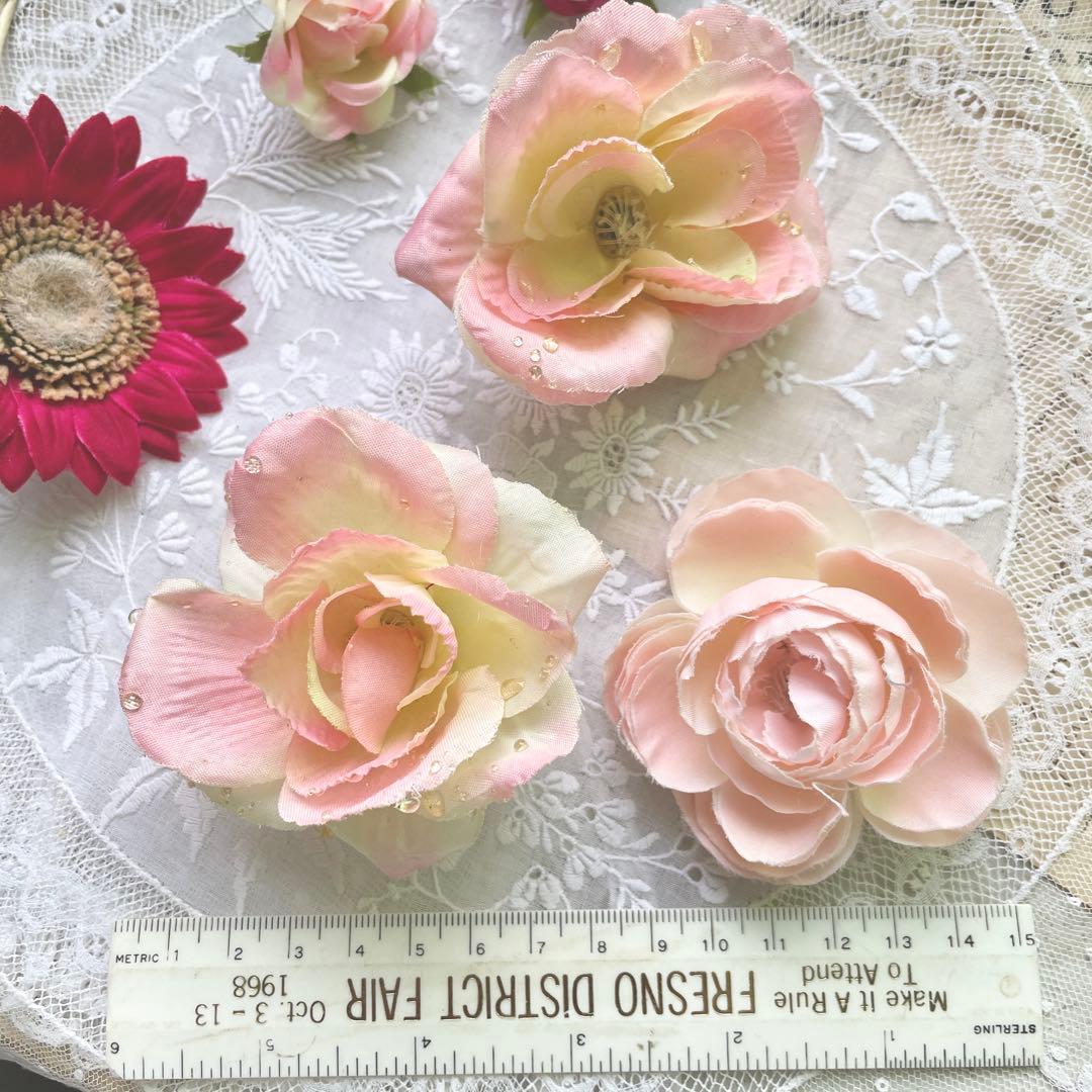 フランス　ヴィンテージ　布花