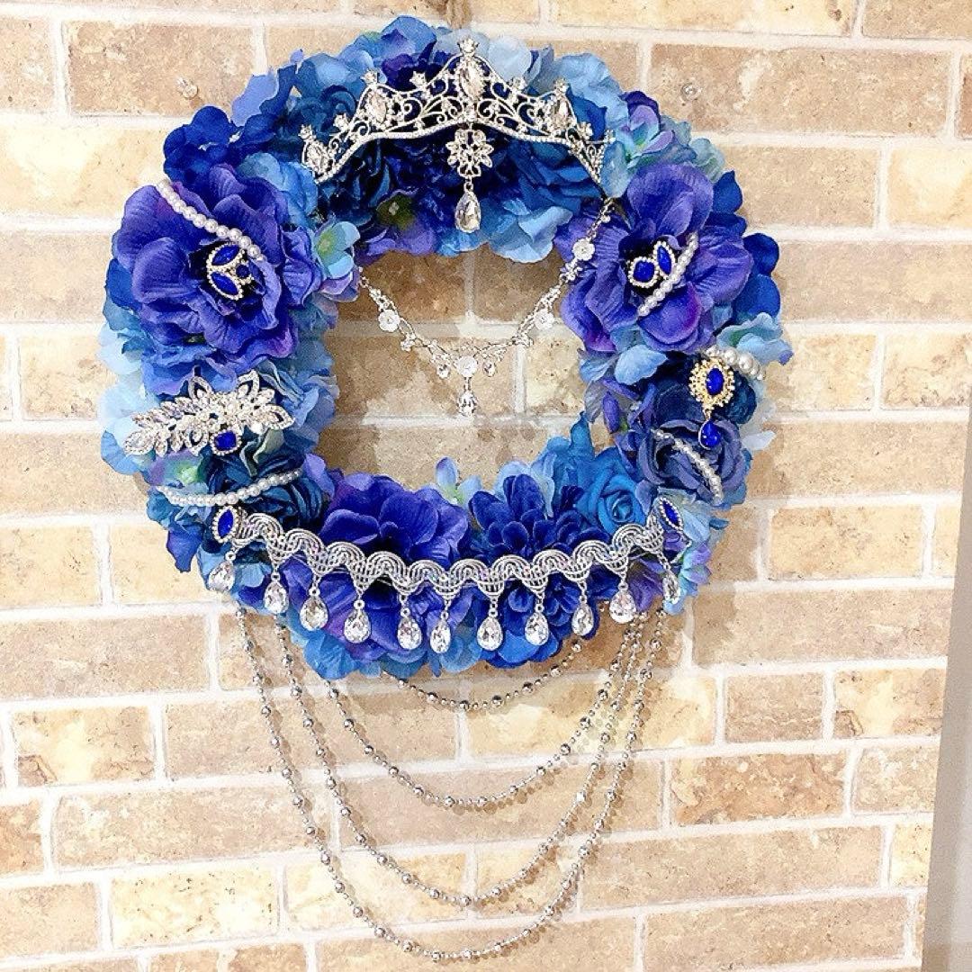 フラワーリース♡紫陽花のラグジュアリーリース♡造花リース