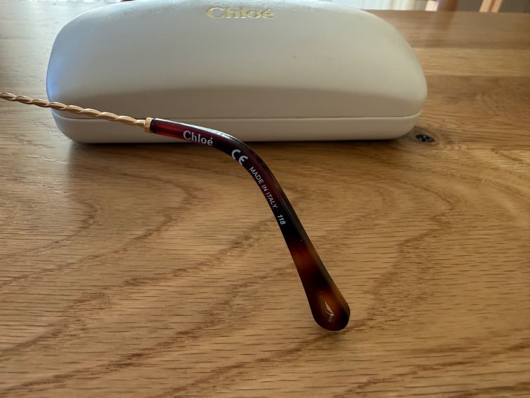 美品　Chloé ブラウン・トータス メガネ