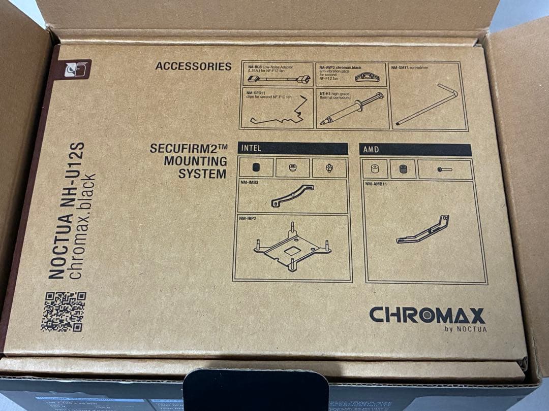 PC用ファン・クーラー NOCTUA NH-U12S chromax.black