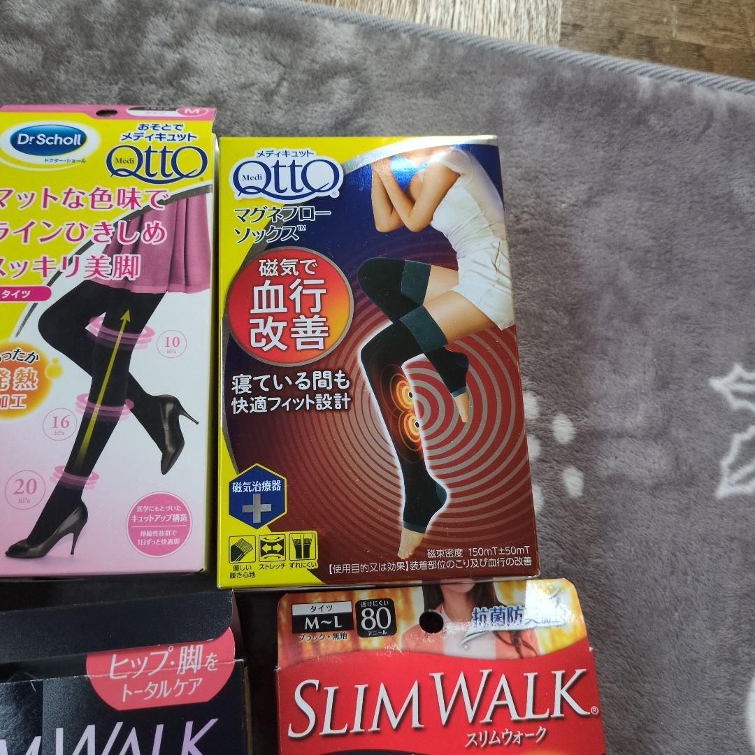 新品　スリムウォーク　着圧ハイソックス