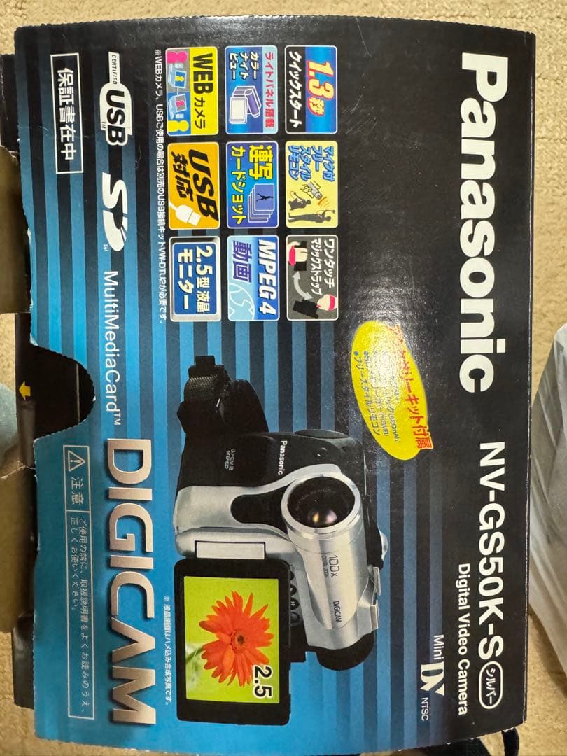 Panasonic NV-GS50K-S デジタルビデオカメラ 本体