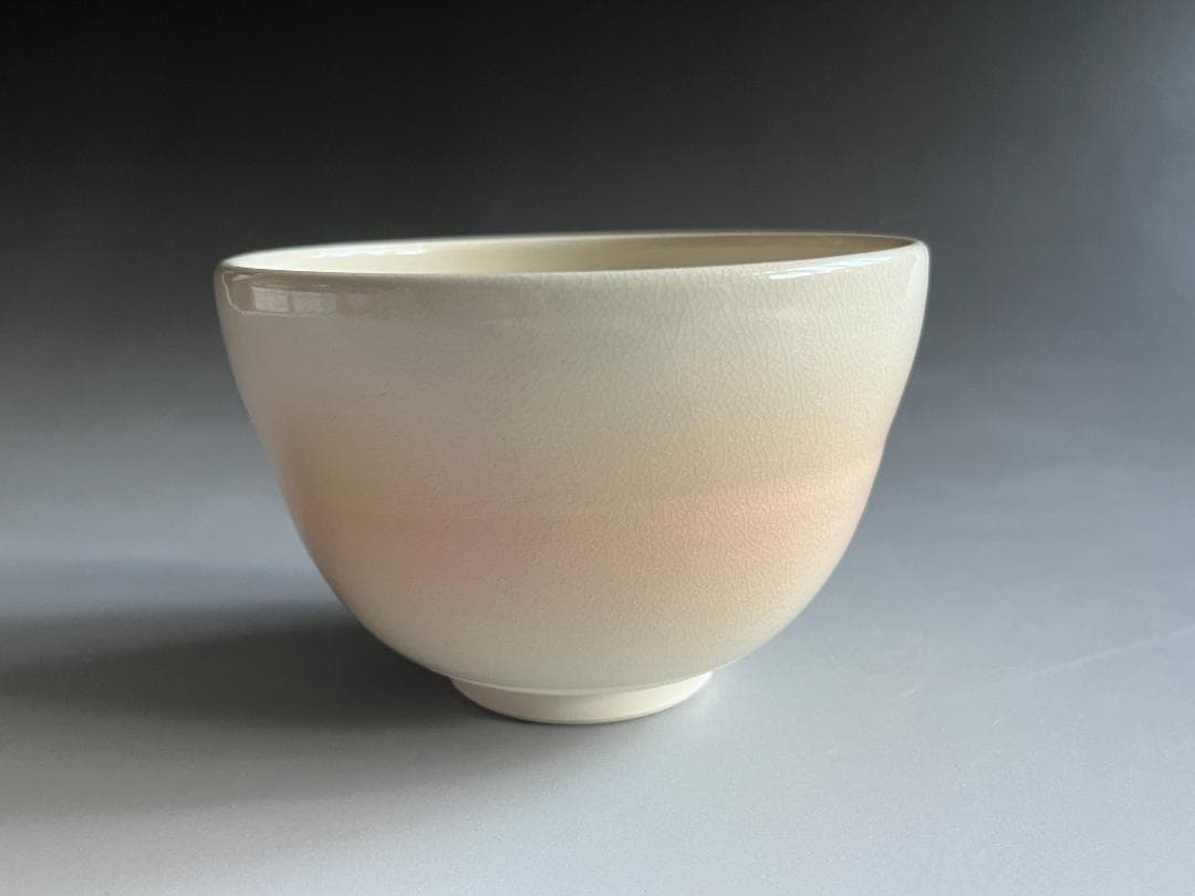 加藤起楽　色絵茶碗　七夕　茶道具
