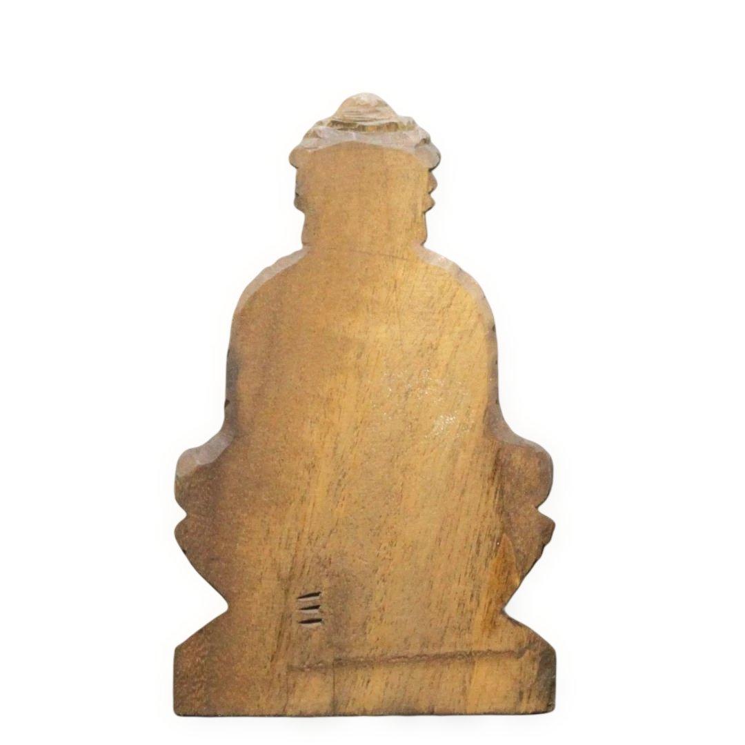 釈迦如来坐像(15cm sn7529)仏像 円空仏 摸刻 木彫