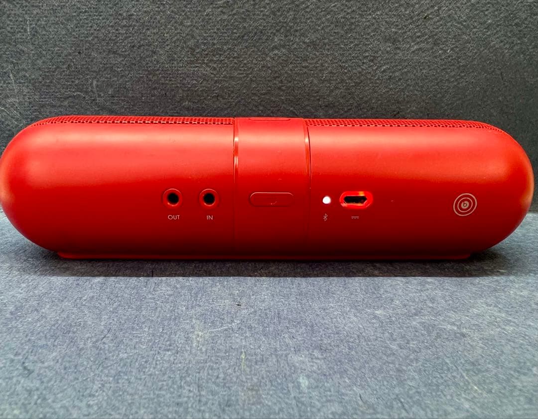 beats Pills 2.0 レッド バッテリー交換済み 本体とスタンド