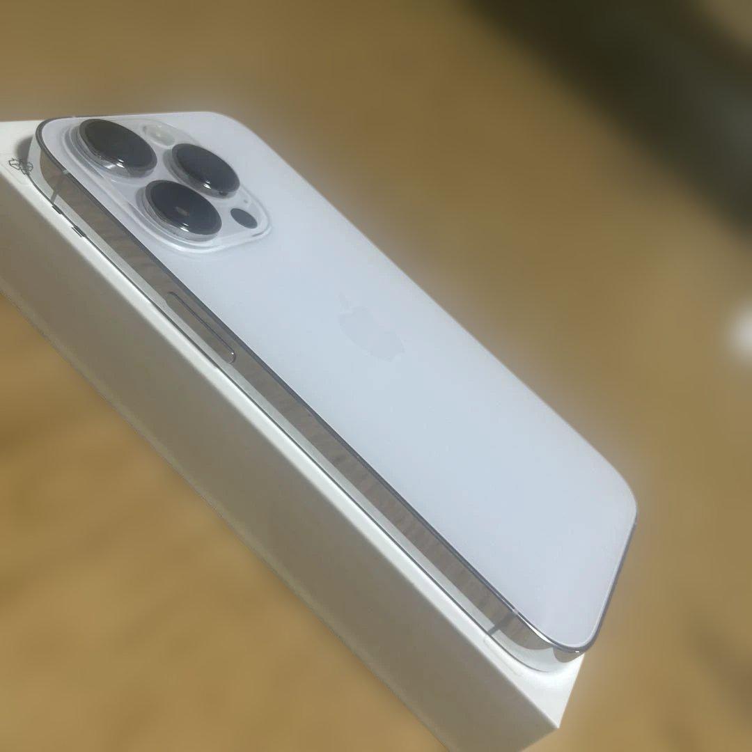 iPhone14Pro128GB SIMフリー バッテリー77% シルバー箱付