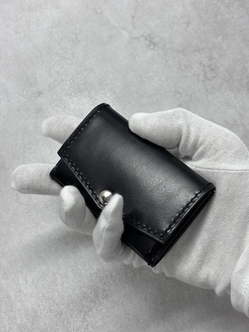 ブラックレザー【コンパクト財布】