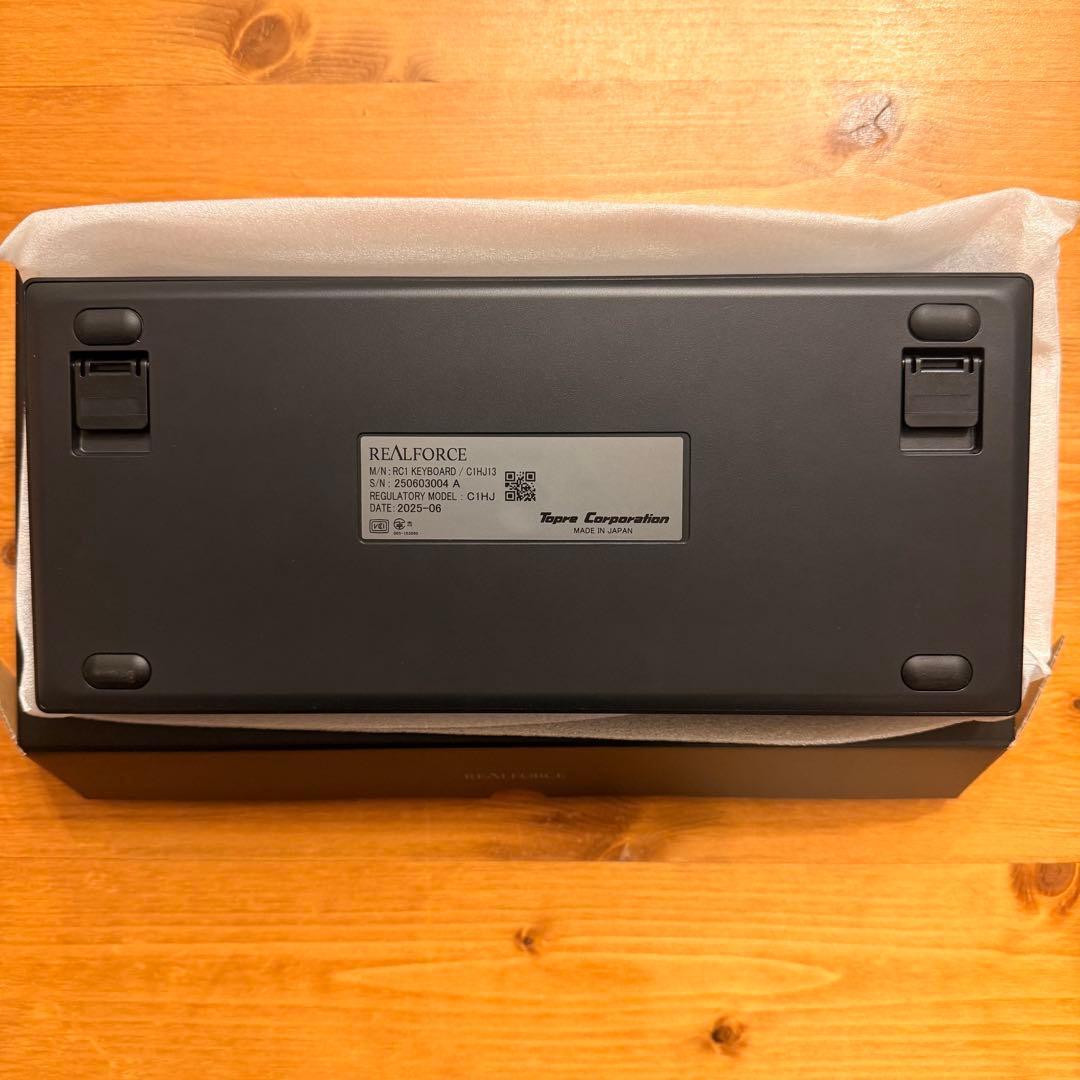 REALFORCE RC1 日本語配列 30g ブラック