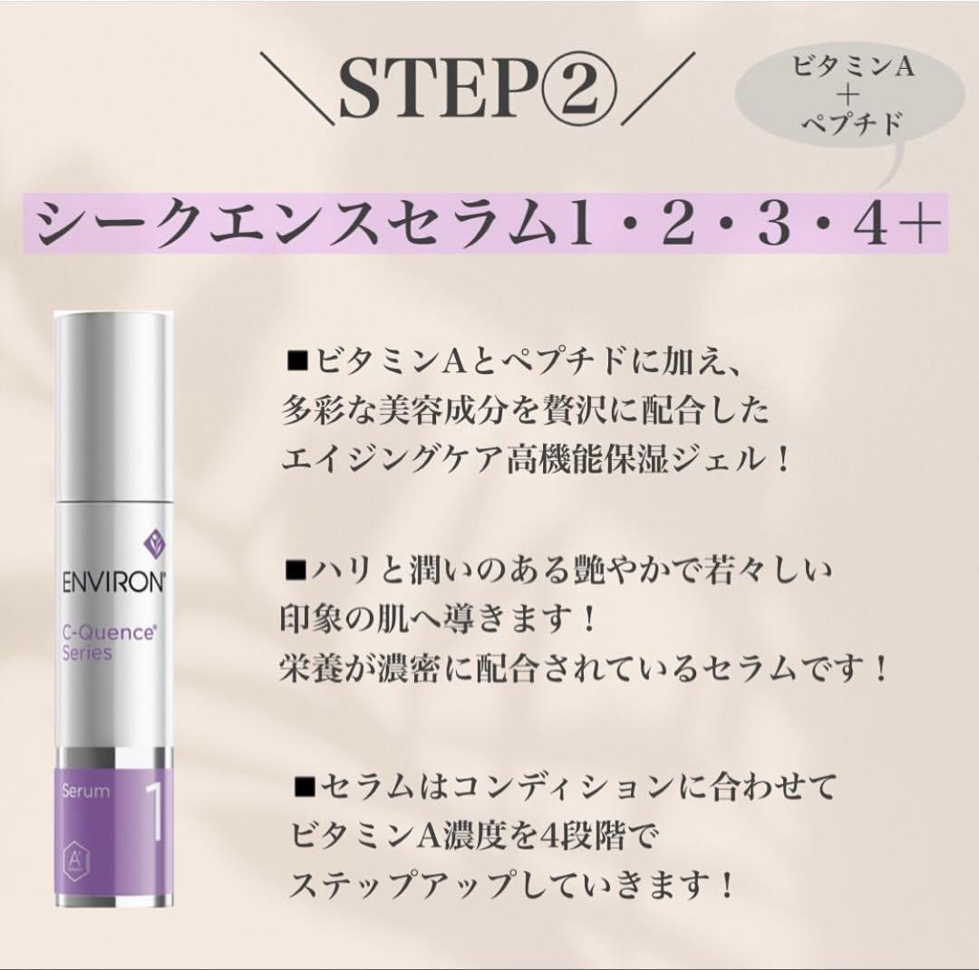 エンビロンENVIRON Cークエンスセラム 2⭐️美容クリニック、皮膚科専用品