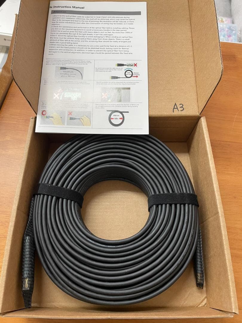 Twozoh 光ファイバーHDMI ケーブル 50M 4K