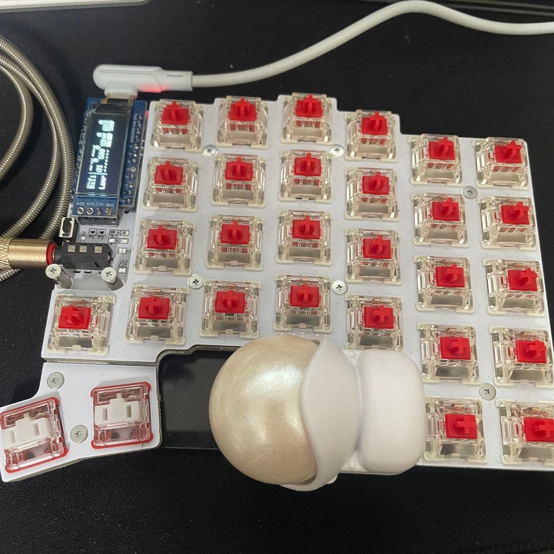ジャンク keyball61 自作キーボード　分割キーボード