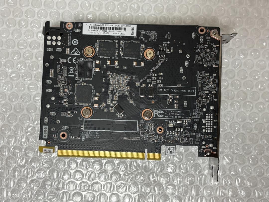 グラフィックボード・グラボ・ビデオカード ZOTAC GeForce RTX 3050 6GB
