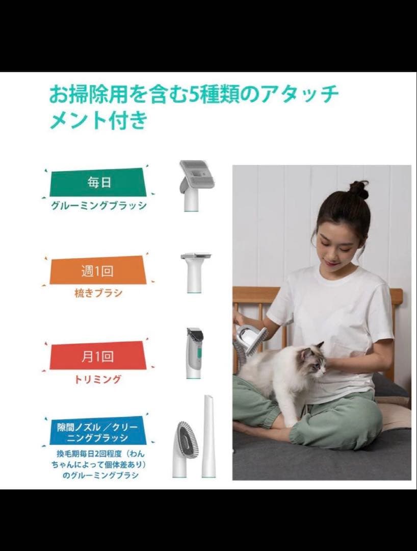 ハ*ト様 neakasa ペットグルーミングキット P1 Pro バリカン 掃除