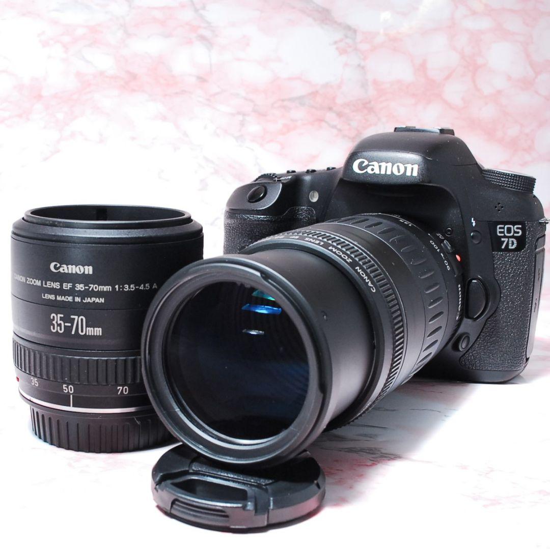 ✨Canon EOS 7D✨標準+超望遠Wレンズ 高速連写 本格撮影 初心者最適