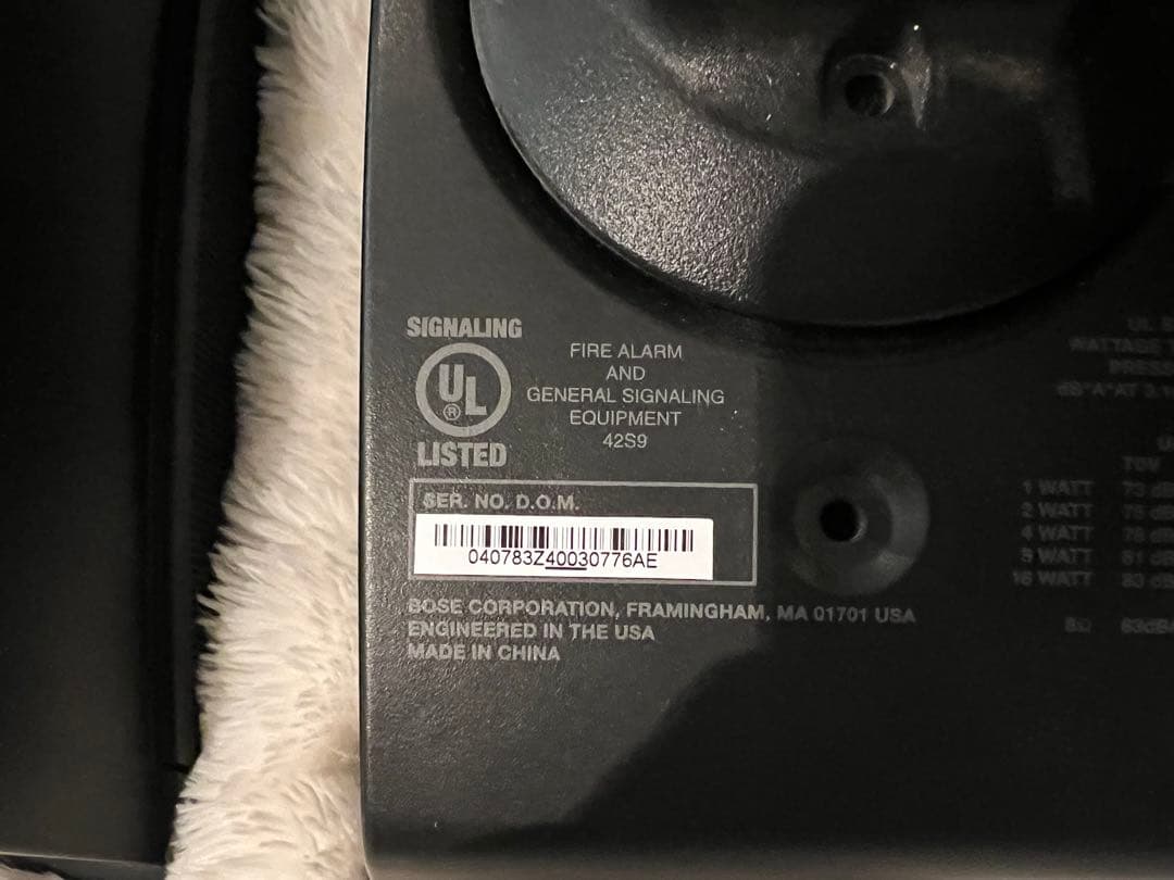 BOSE スピーカー【 DS-16S】 4台セット ブラック