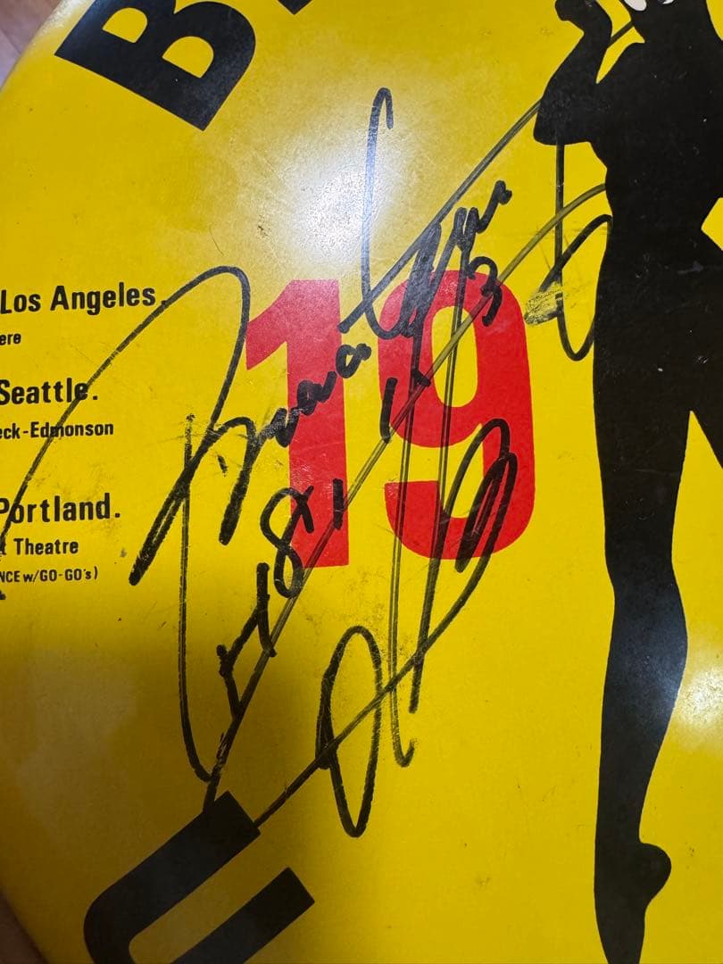 BLACK CATS 1982 U.S.A. TOUR OTTO氏サイン入り