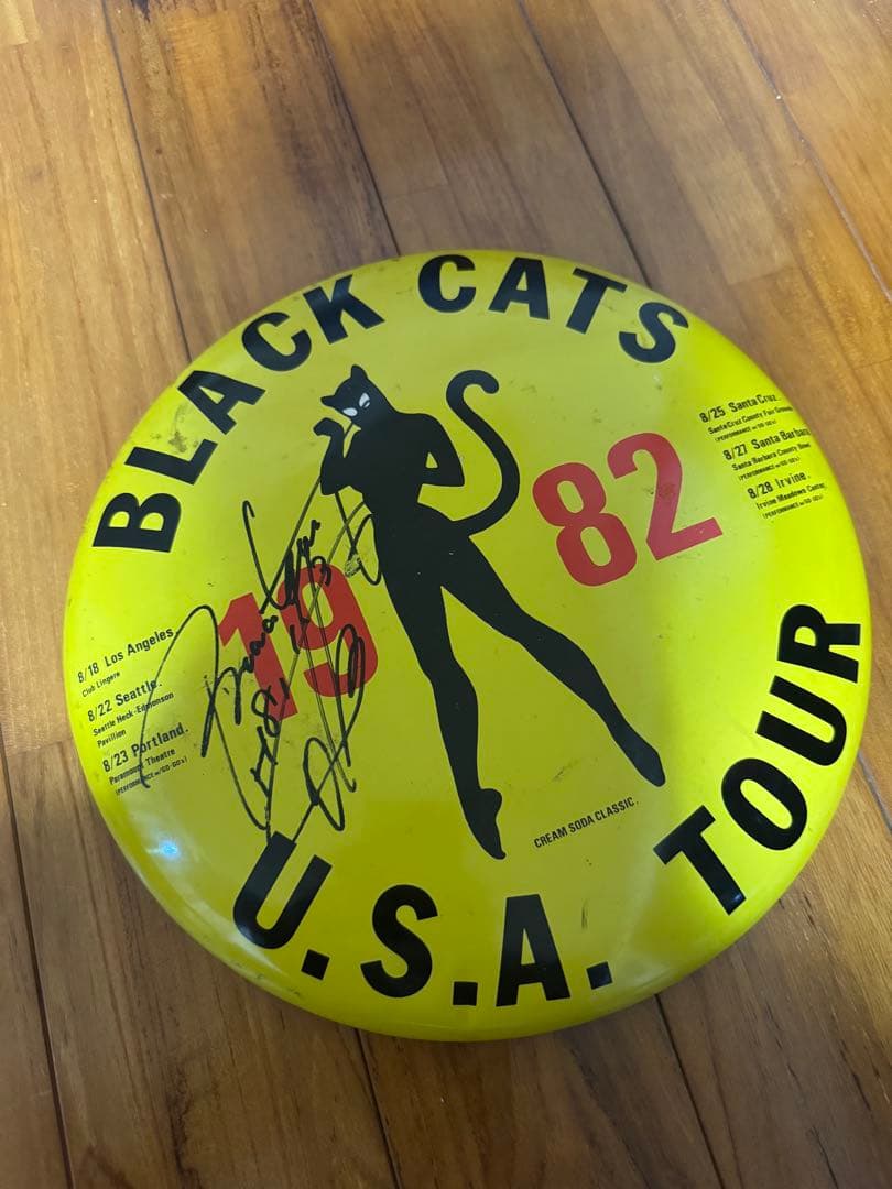 BLACK CATS 1982 U.S.A. TOUR OTTO氏サイン入り