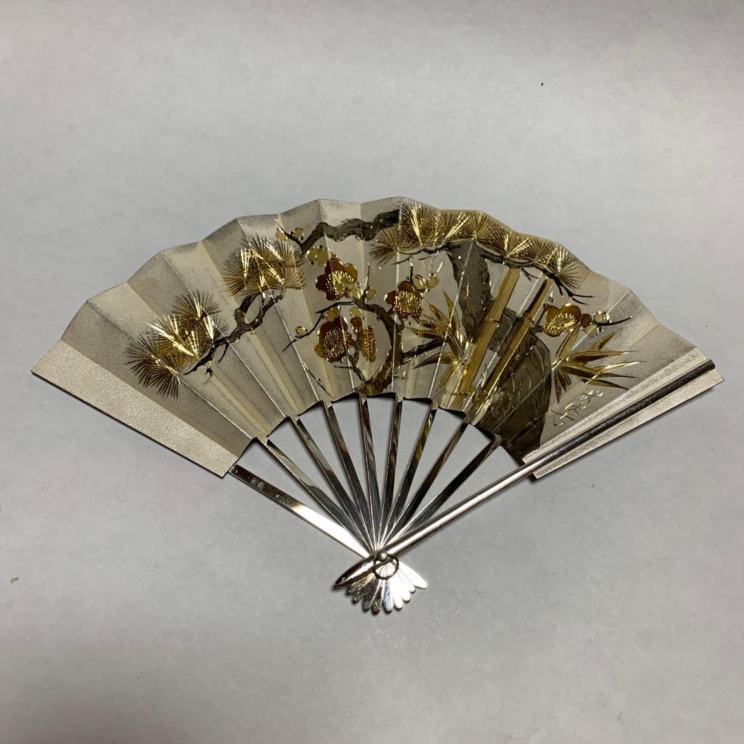 純銀　扇子　武比古　57.7g程度