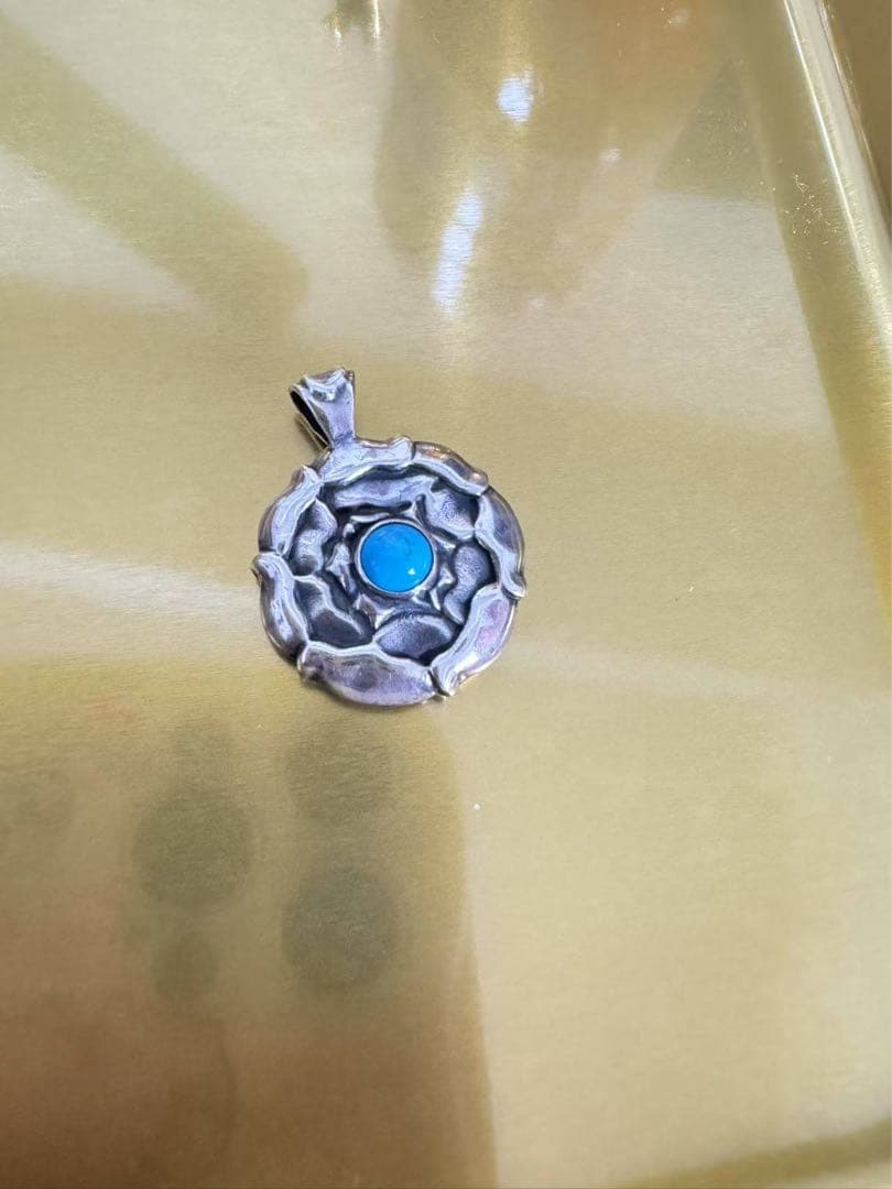   ジョージジェンセン トルコ石 ターコイズ ペンダン